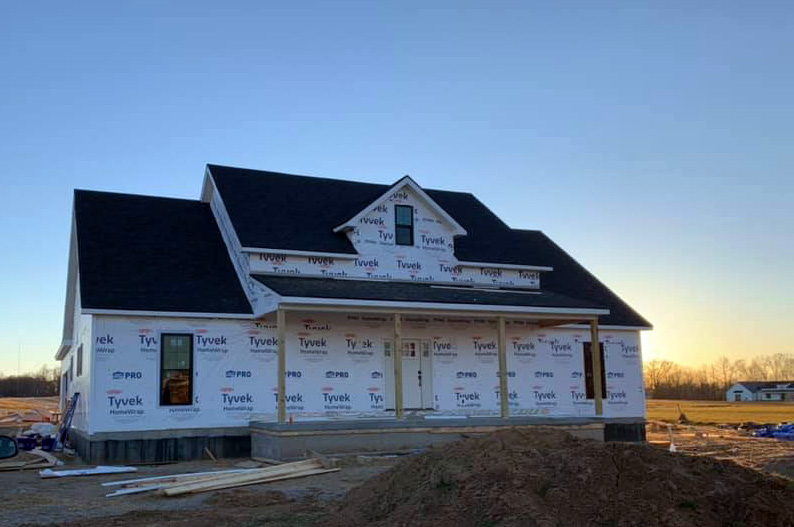 roof additon on new home construction